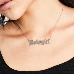 3/$33 Silver Baby Girl Necklace